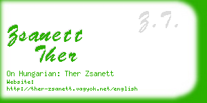 zsanett ther business card